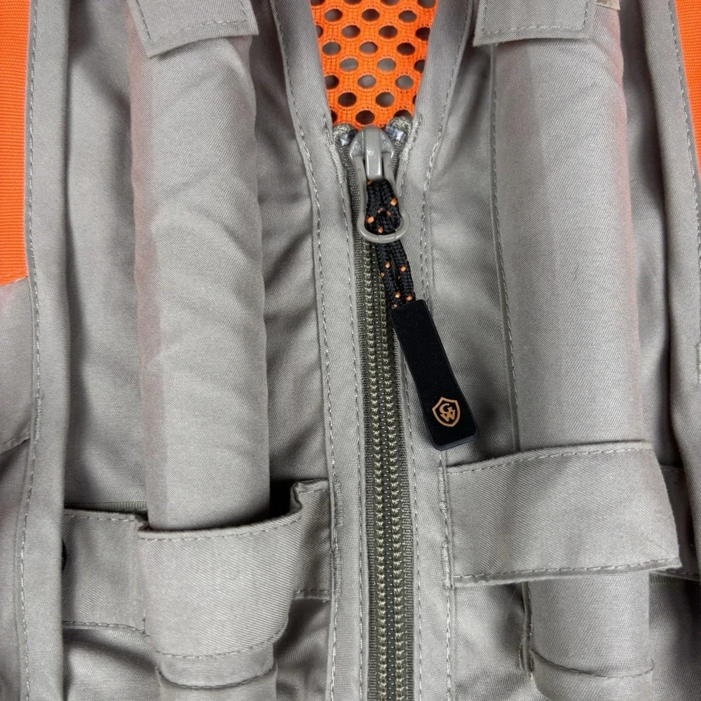 Game‎ Winner Hunting Vest Men's Large Blaze Orange Shooting Field Cargo Pockets